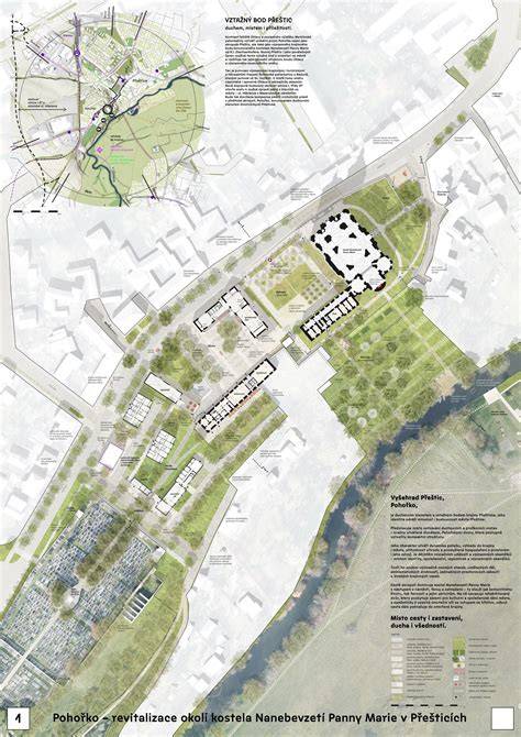 Průvodní mapa okolí kaple a kostela Nanebevzetí Panny Marie