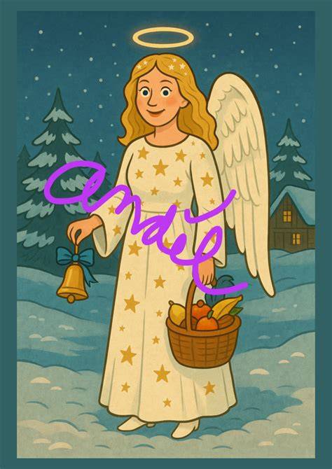 ilustrace postavy Mikuláše, čerta a anděla pro děti