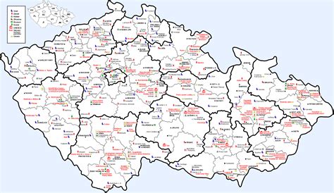 Ilustrační mapa řeckokatolických farností v ČR