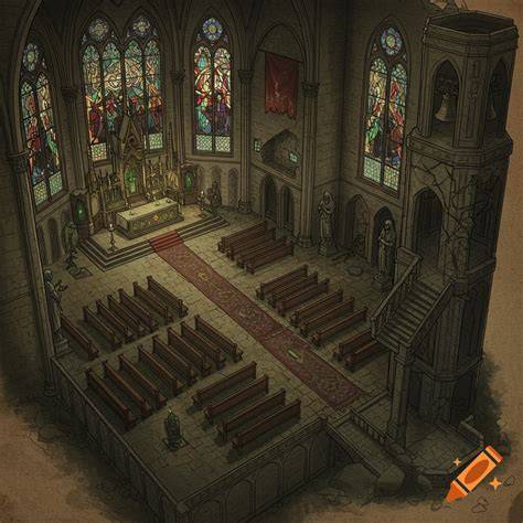 illustration layout of capes and bellTower