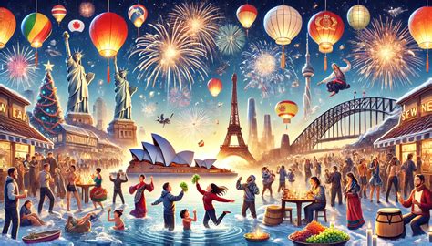 kreslene ilustrace silvestrovske tradice