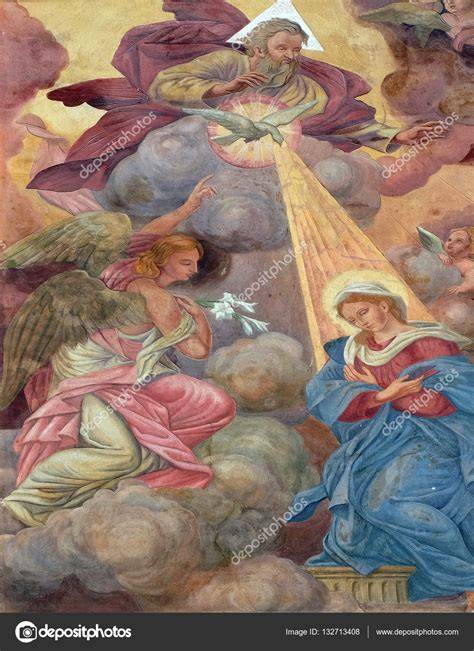 ikonografie Zvěstování Panny Marie a mariánské symboly
