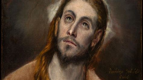 El Greco Kristus portrét poprsí detail