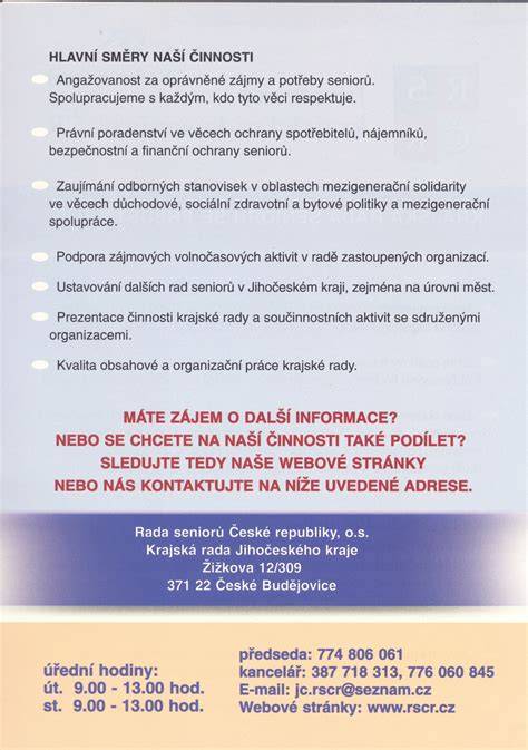 Infografika: Struktura Rady seniorů ČR a jejích složek