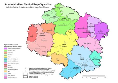 Mapa památek Kraje Vysočina