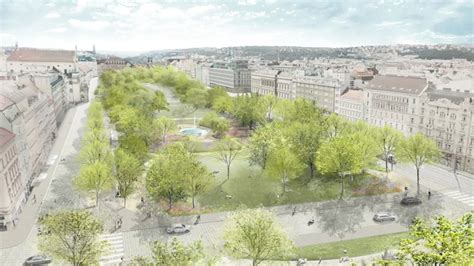 Vizualizace plánu revitalizace Michalského parku