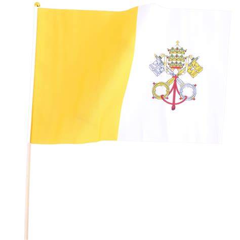 Vlajka Vatikánu - žlutá a bílá s klíči