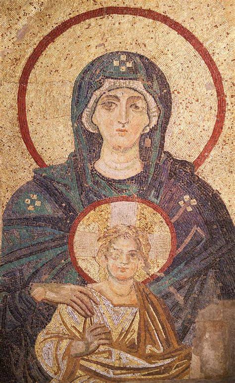 Mozaika Theotokos v Hagii Sophie